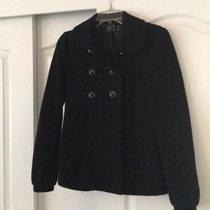 Zara coat with cute bow back detail and pockets